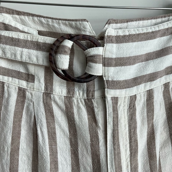 Anthropologie Striped Linen pants - Size 12 - Picture 3 of 6